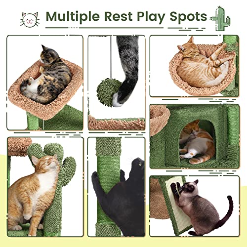 Cactus Cat Tree with Scratching Posts