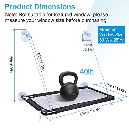 Large window hammock for indoor cats