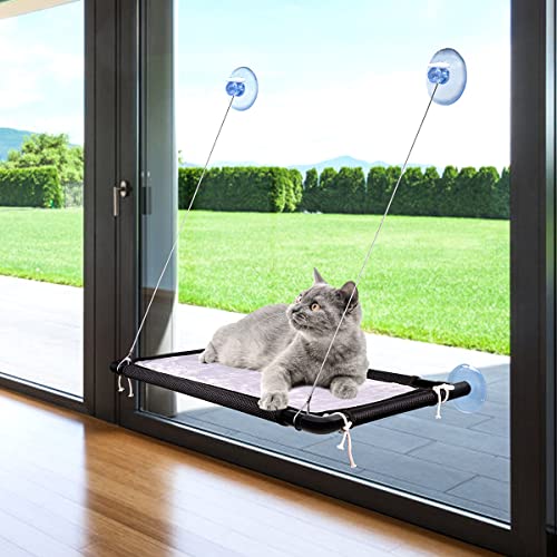 Large window hammock for indoor cats