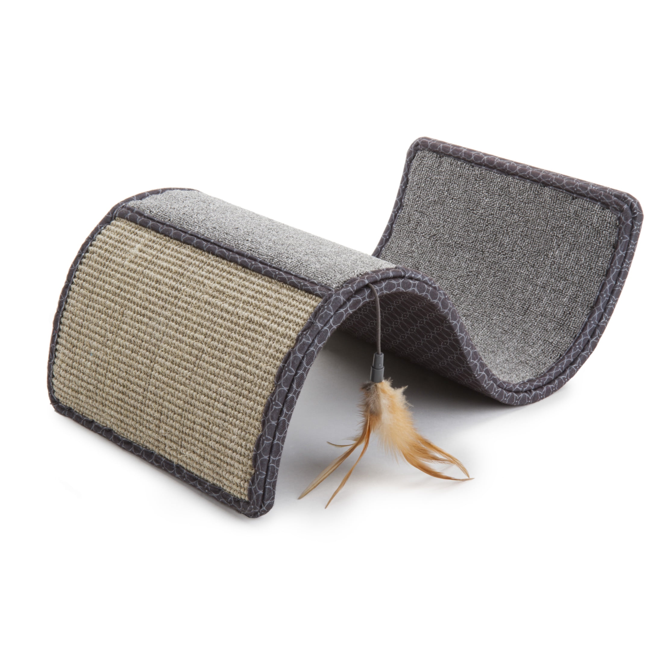 Feathered Cat Scratcher & Lounger Combo