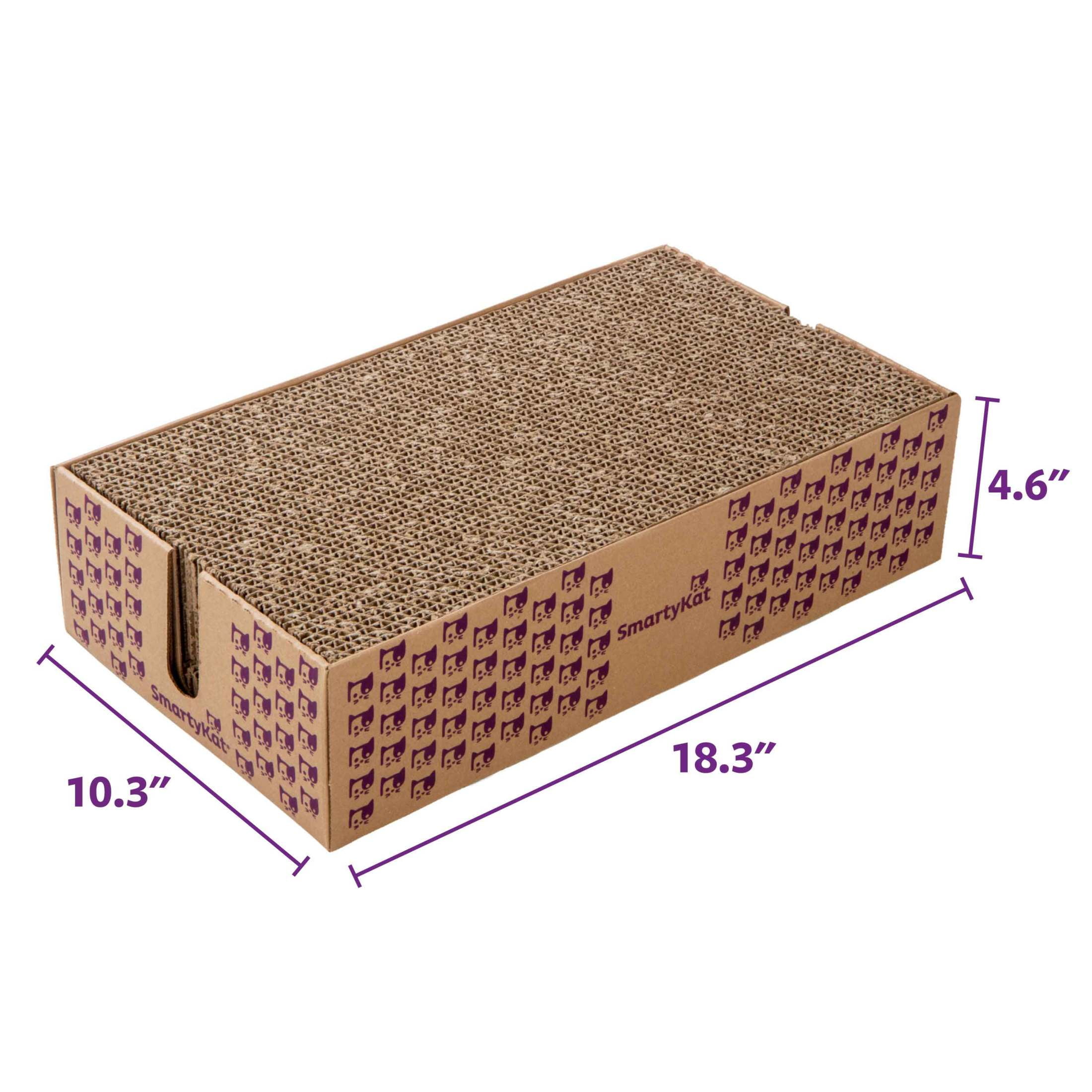 Catnip-infused Super Scratcher and Bed Stack