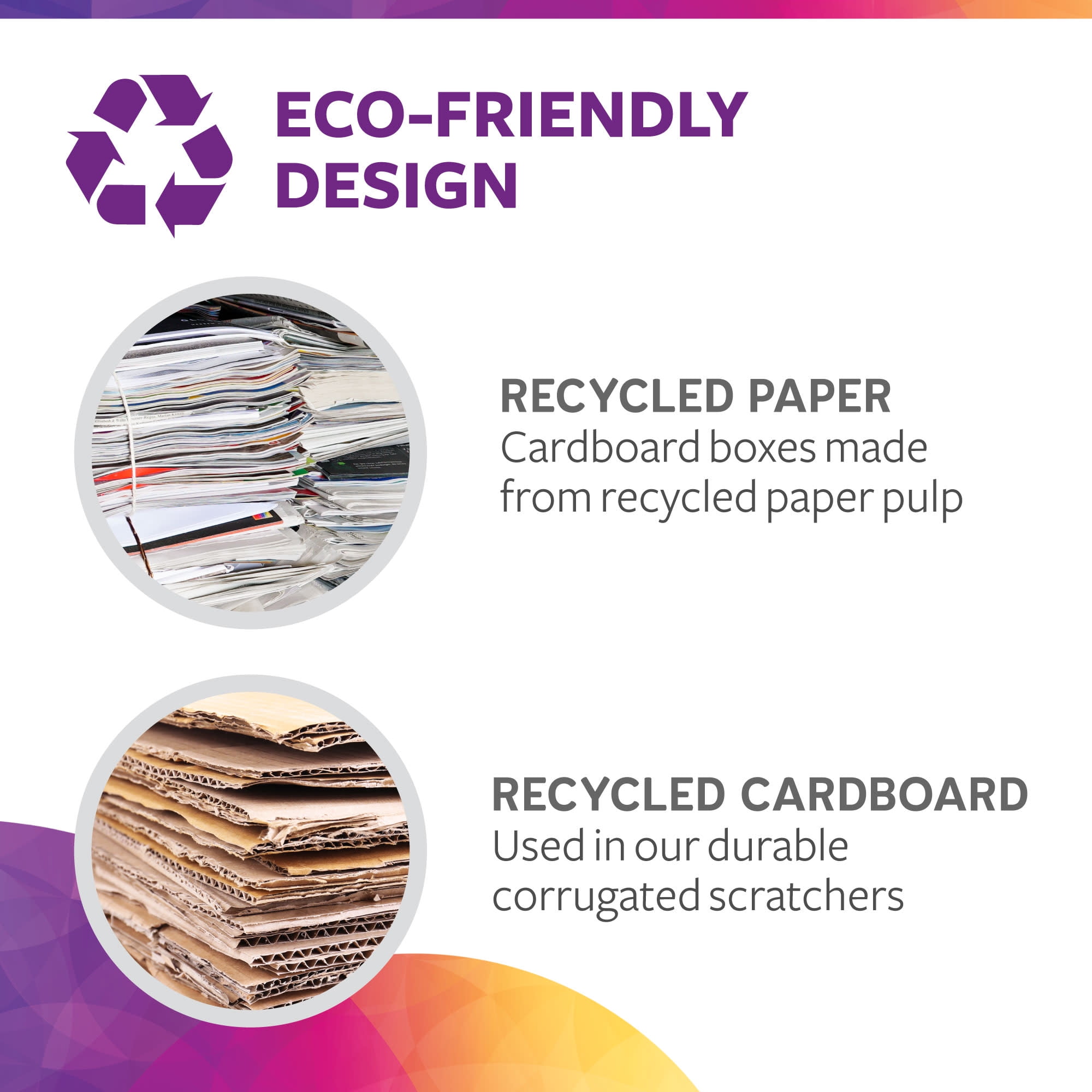 Catnip-infused Super Scratcher and Bed Stack