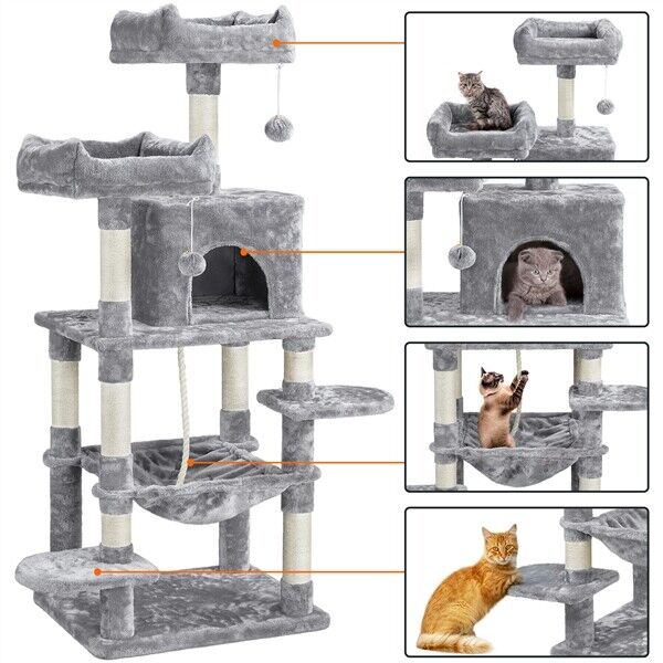 Large Cat Tree Tower for Playful Felines