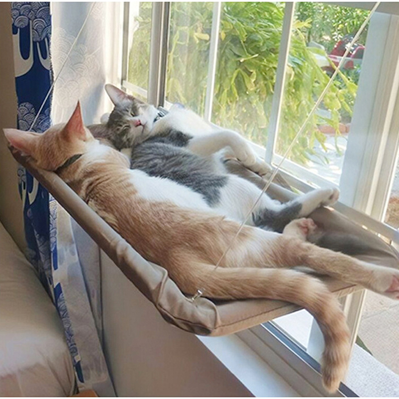 Window-mounted Cat Hammock Bed