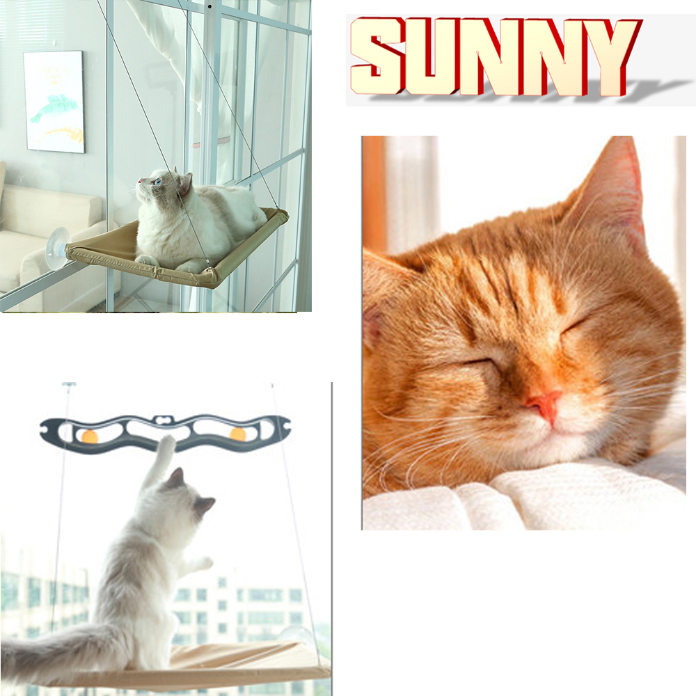 Window-mounted Cat Hammock Bed