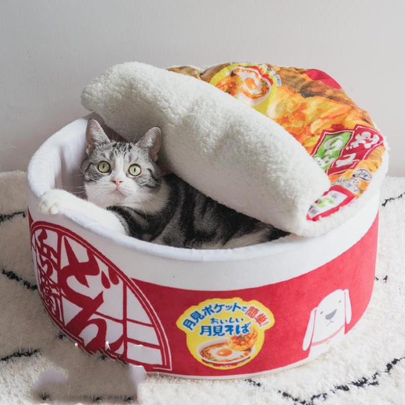 Cat Winter Tent Bed with Plush Pad
