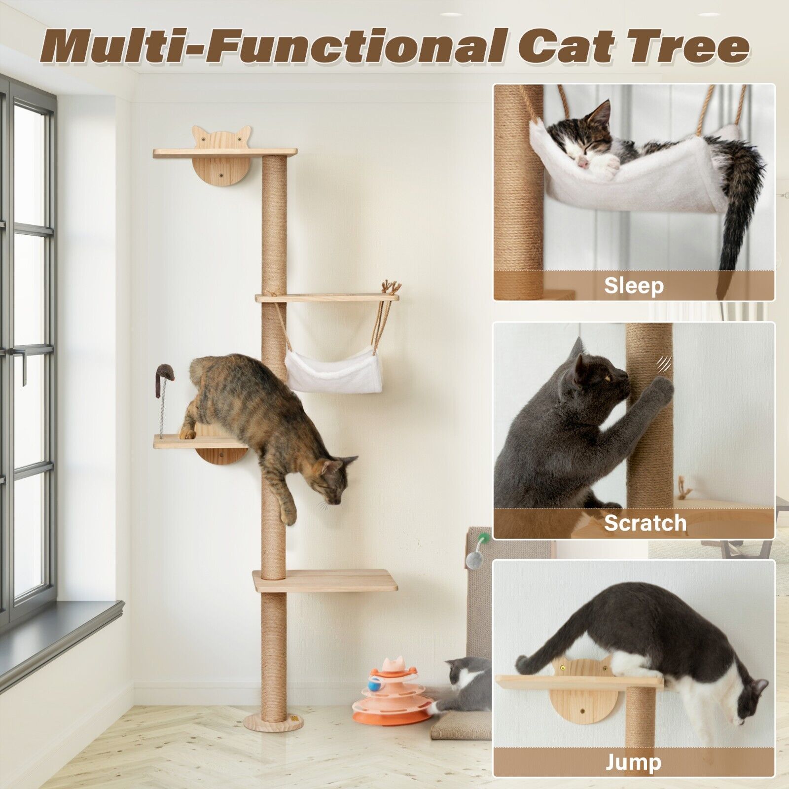 Cat Wall Shelves and Climbing Tree