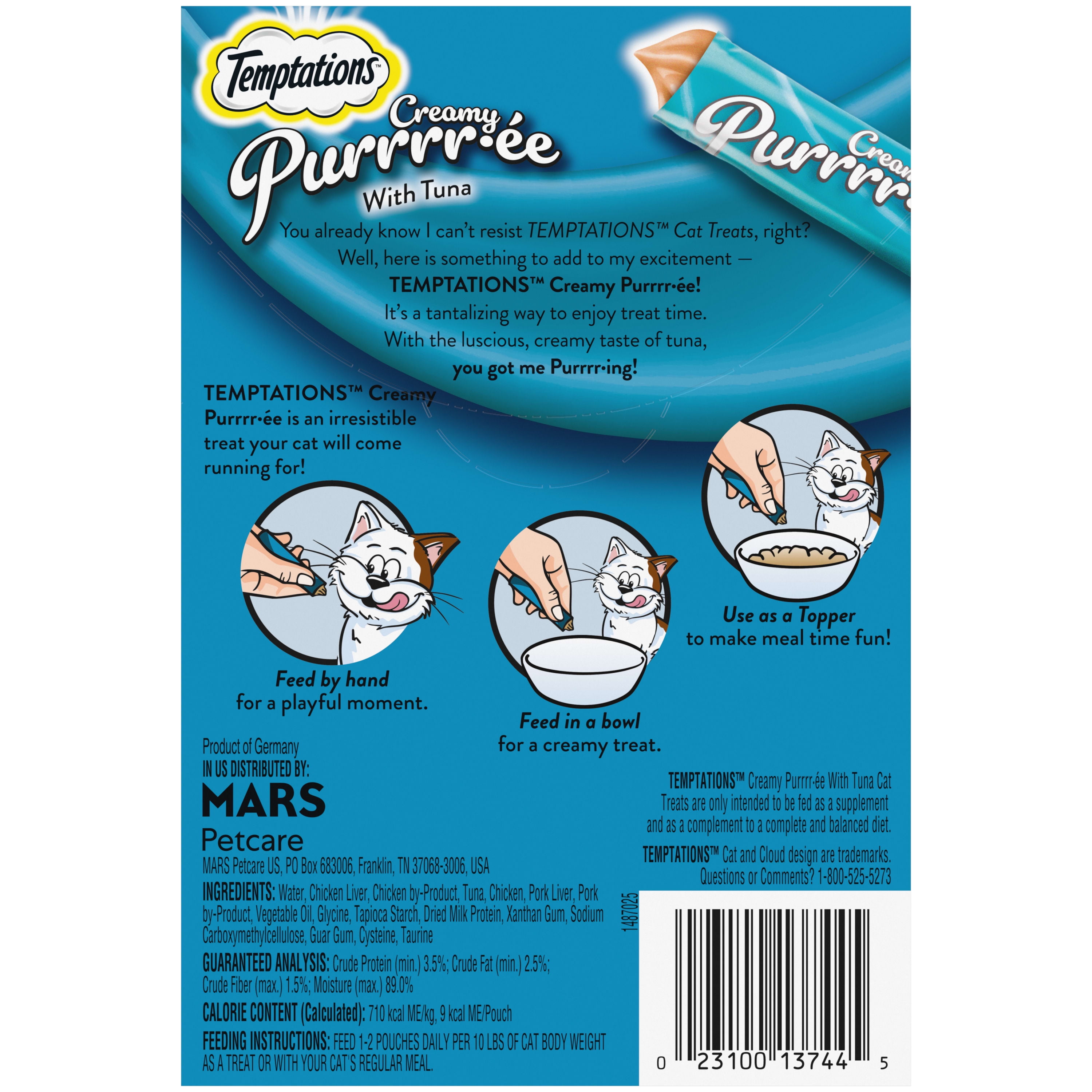 Temptations Tuna Topper for Cats (4-pack)