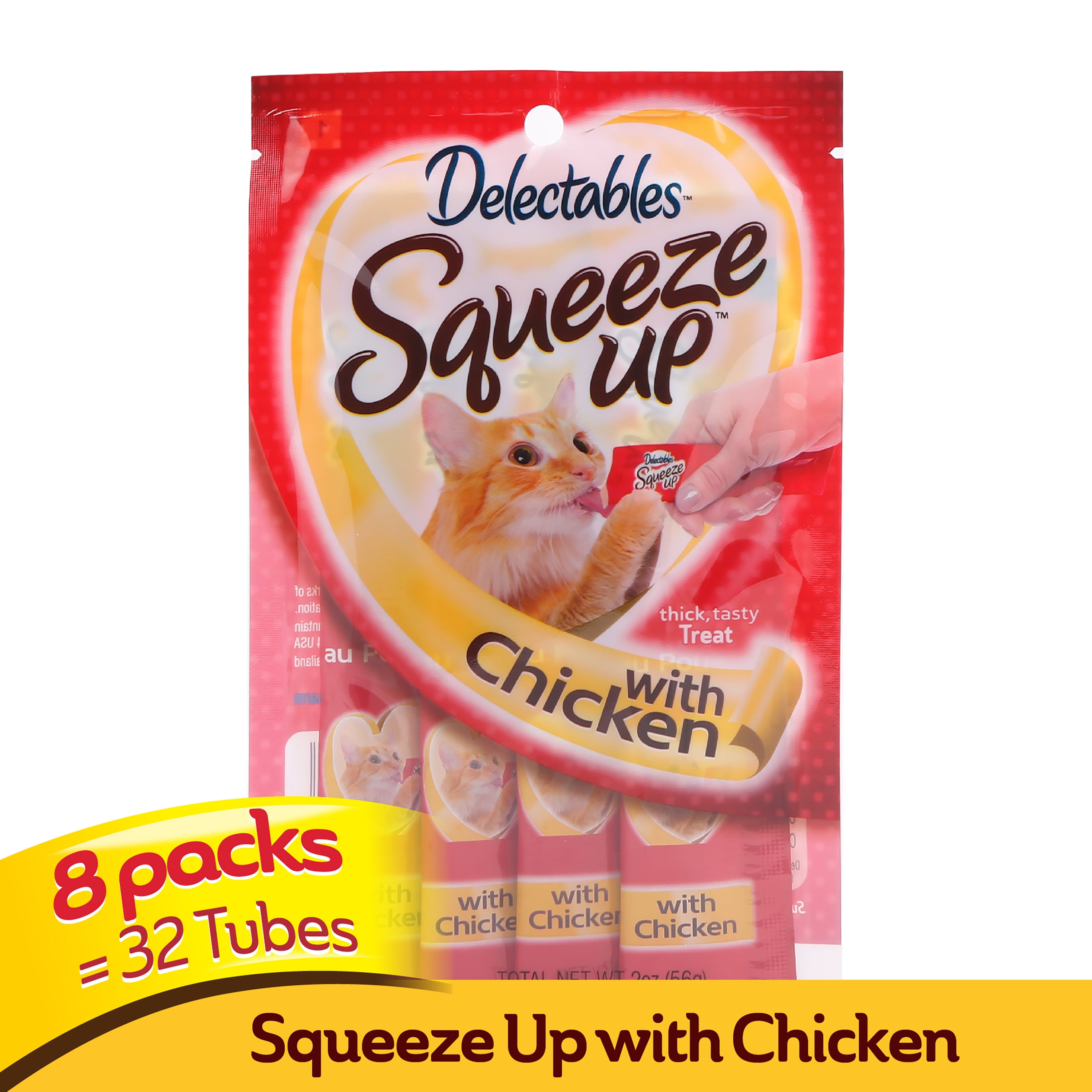Squeeze Up Chicken Treats for Cats (32 pack)