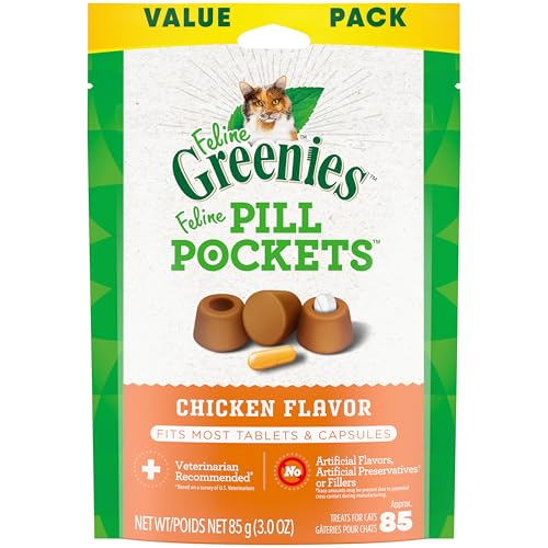Chicken Flavored Feline Pill Pockets, 3oz Pack