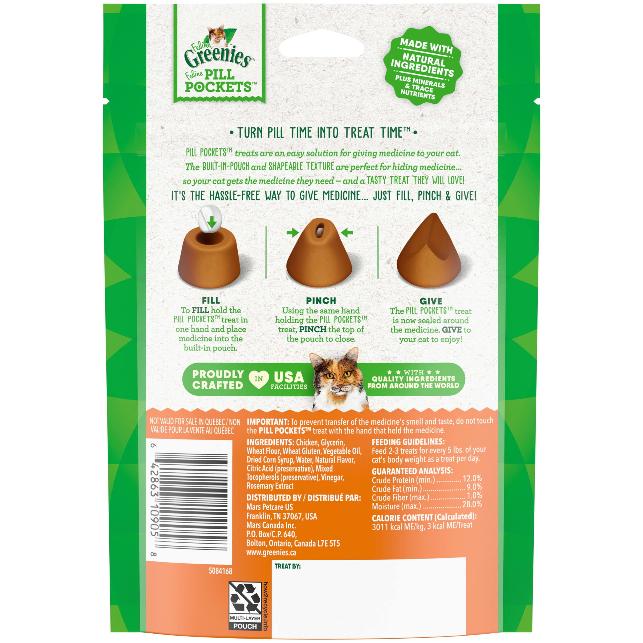 Chicken Flavor Cat Treats by Feline Greenies