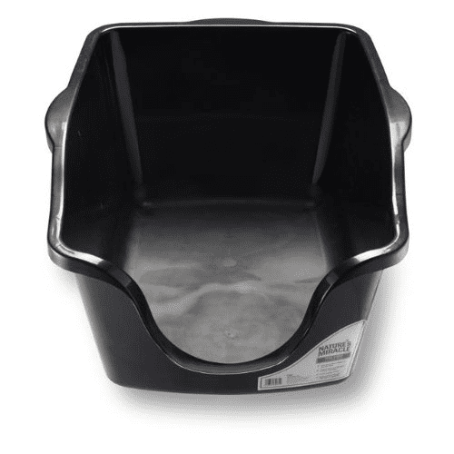 High-Sided Cat Litter Box with Easy-Clean Spout