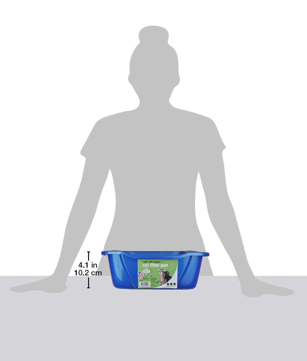 Small Cat Litter Pan: Color Varies