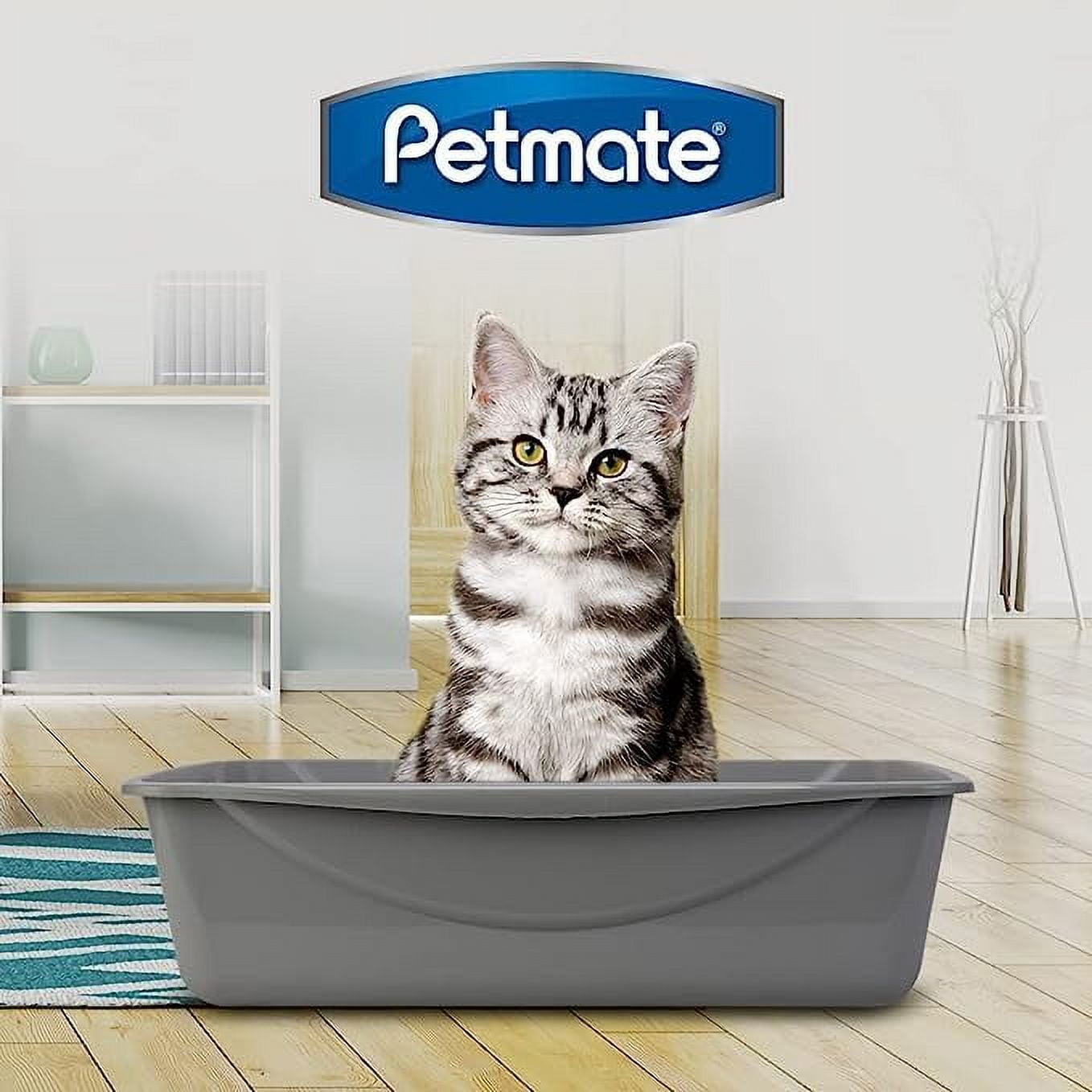Jumbo Gray Cat Litter Box by Petmate