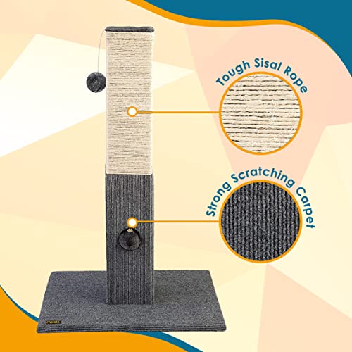 32" Tall Sisal Cat Scratching Post Tower