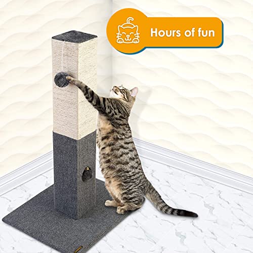 32" Tall Sisal Cat Scratching Post Tower