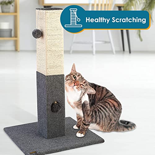 32" Tall Sisal Cat Scratching Post Tower