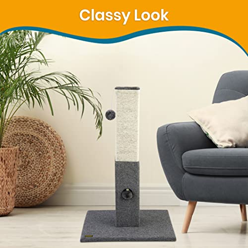 32" Tall Sisal Cat Scratching Post Tower