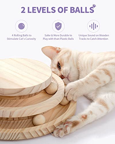 Cat Turntable with Interactive Balls