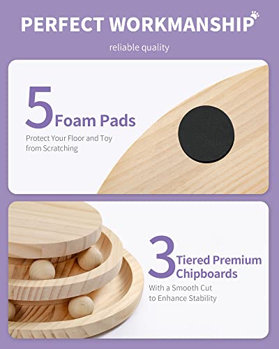 Cat Turntable with Interactive Balls