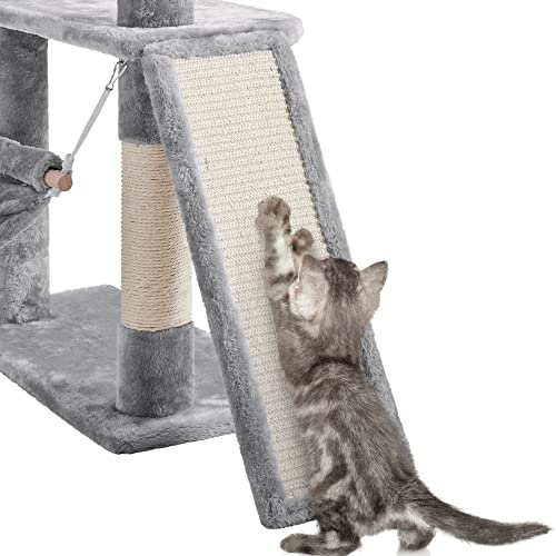 70-Inch Stable Cat Tree with Hammock and Condo