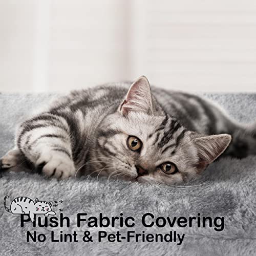 70-Inch Stable Cat Tree with Hammock and Condo