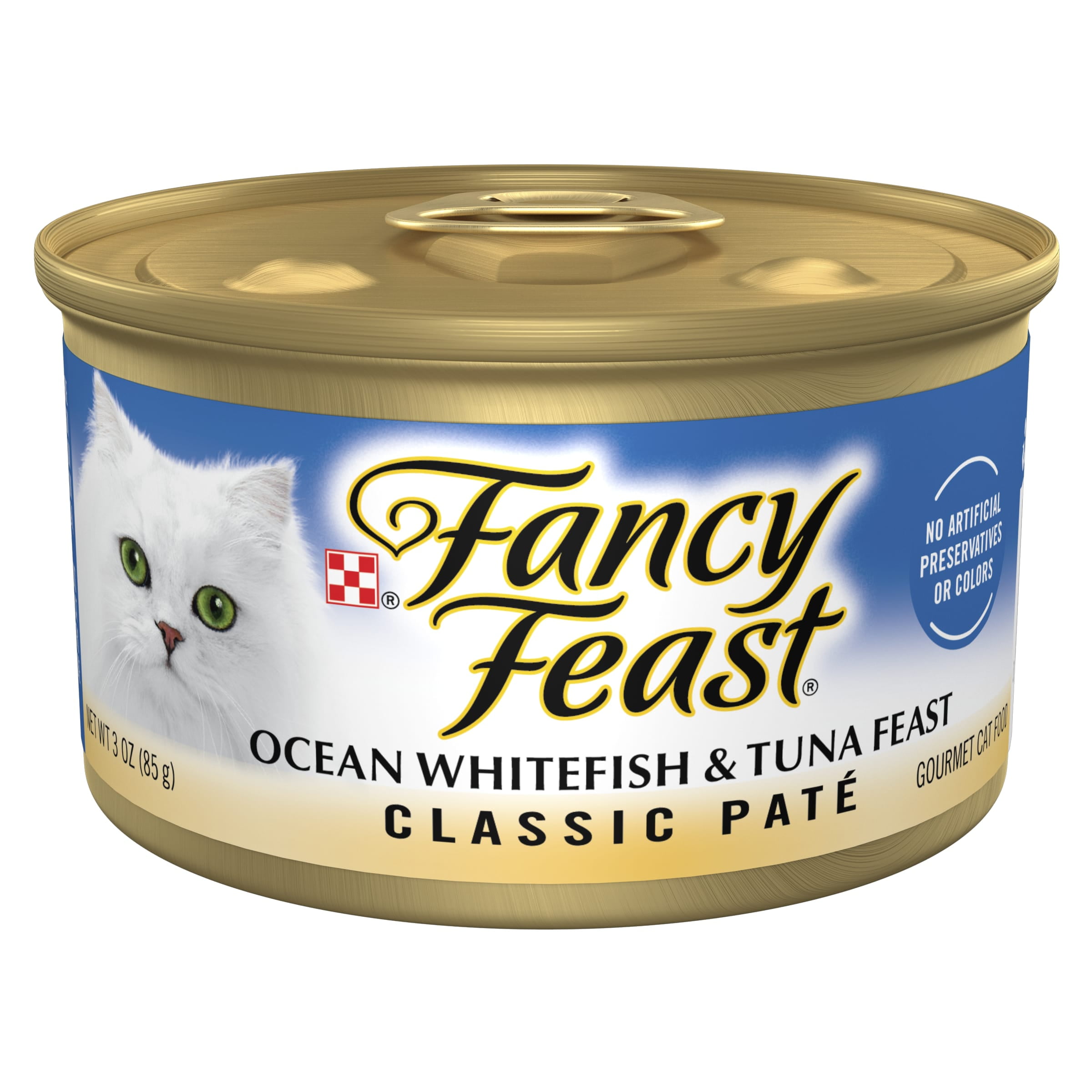 Ocean Whitefish & Tuna Pate Cat Food, 3 oz