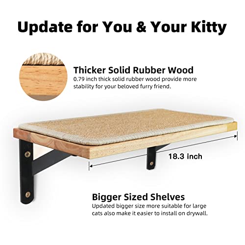 Cat Scratching Wall Shelf with Mat