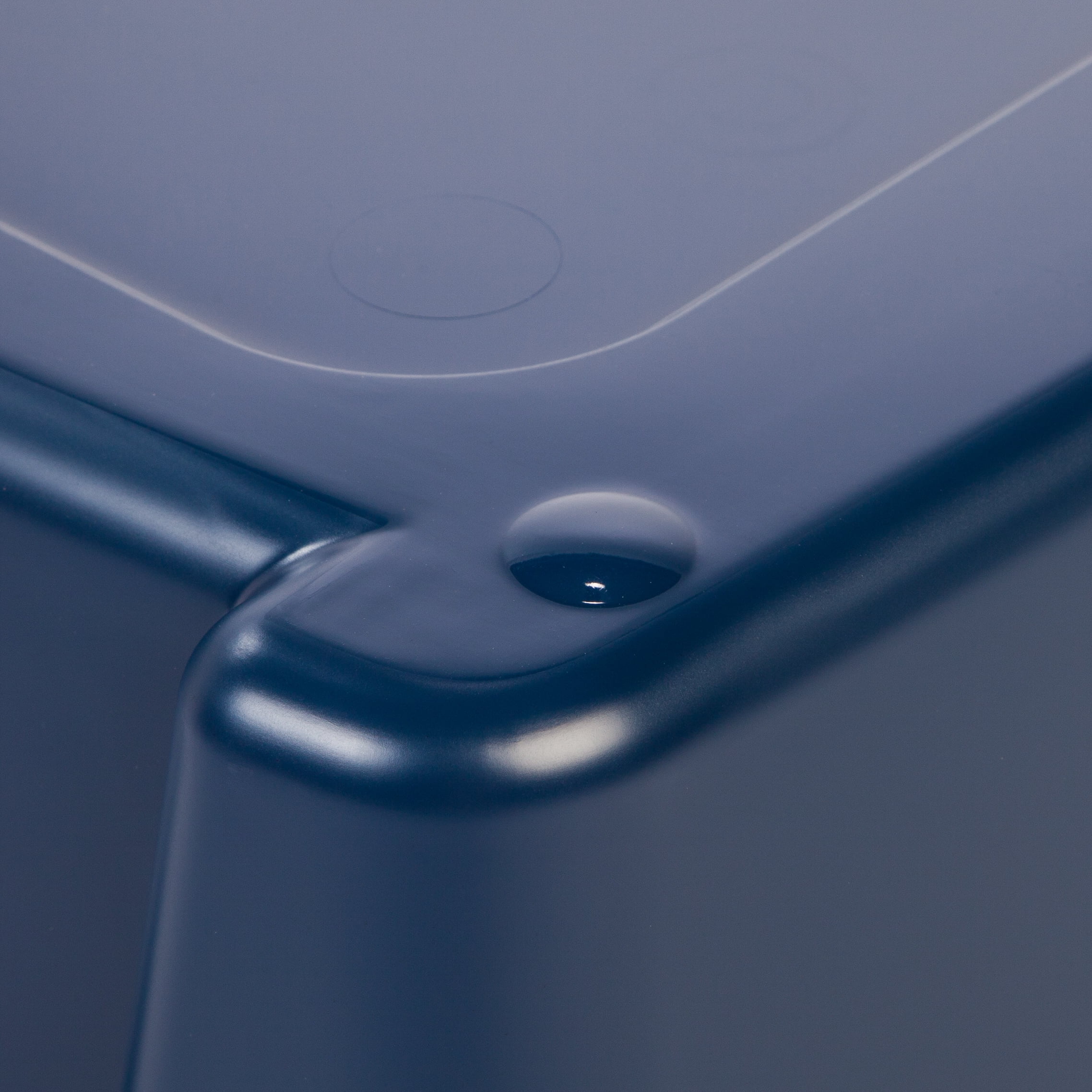 Navy Cat Litter Box with Shield by IRIS