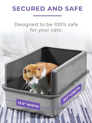 Cat XL Litter Box with Enclosed Sides