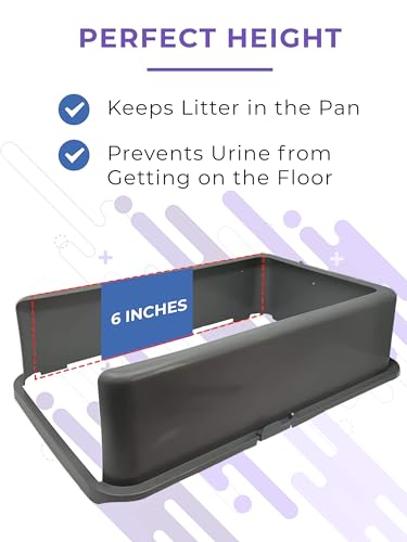 Cat XL Litter Box with Enclosed Sides