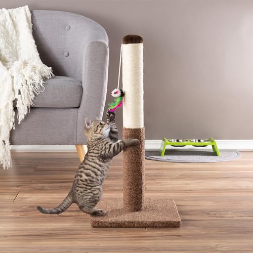 Tall Cat Scratching Post with Sisal and Carpet