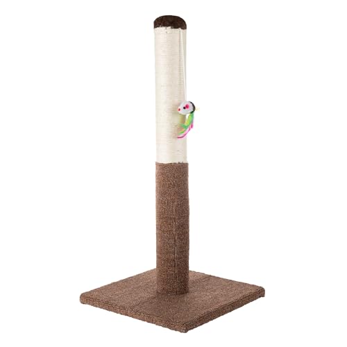 Tall Cat Scratching Post with Sisal and Carpet
