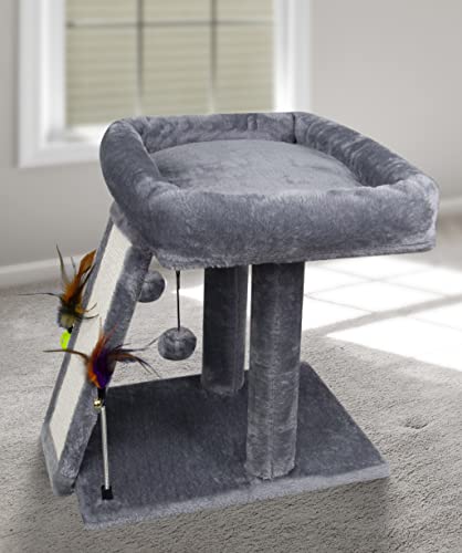 TINWEI Cat Tree and Condo with Hammock