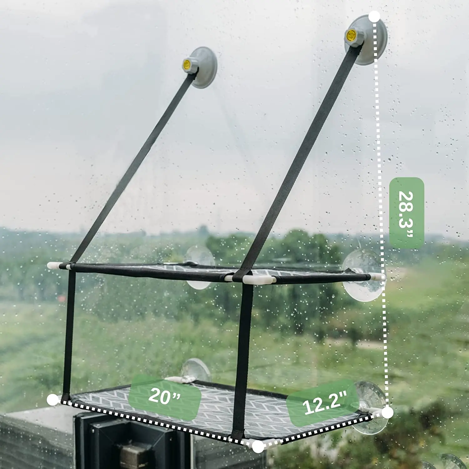 Window Perch Hammock for Cats - 44lb Limit