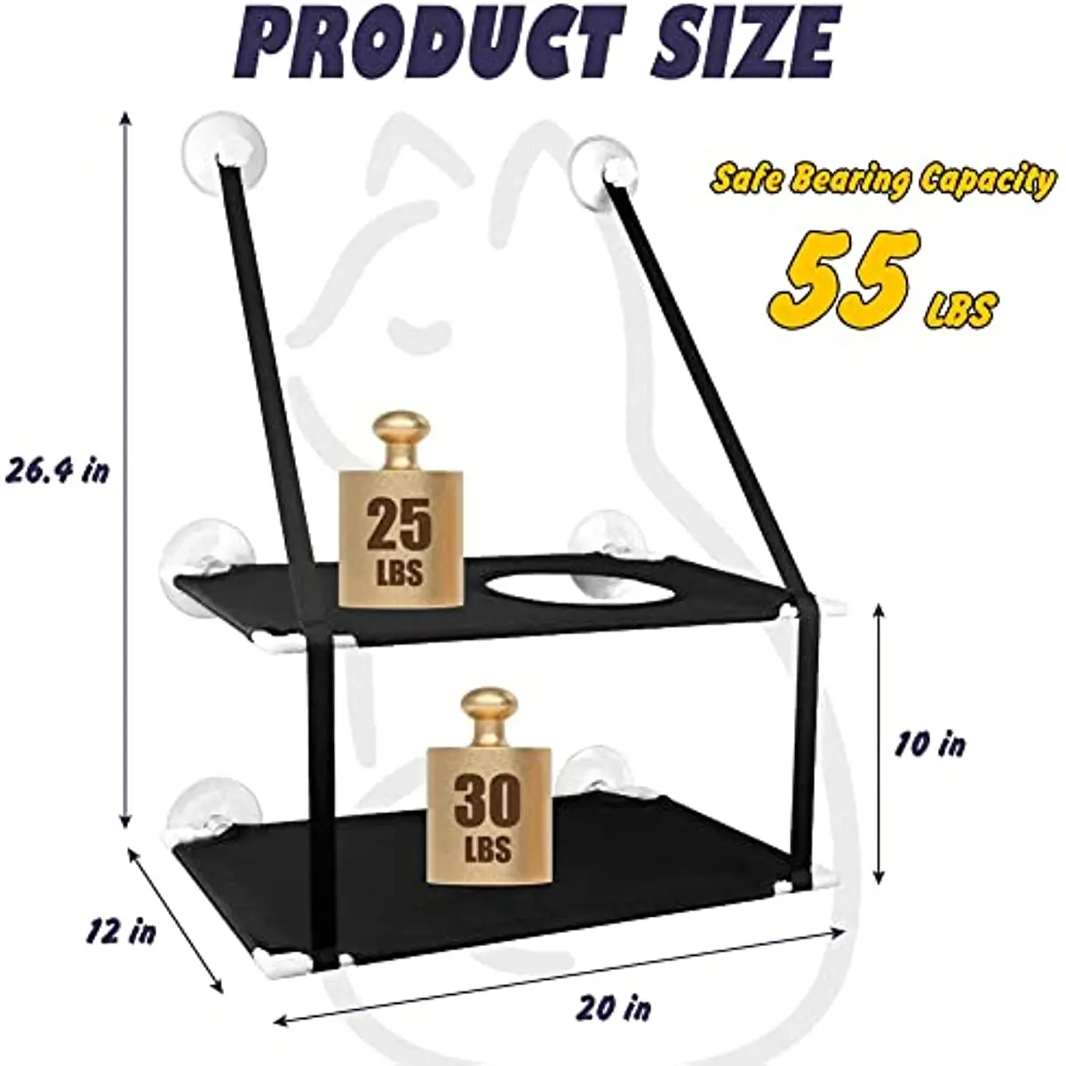 Stable Cat Window Perch with Sunbath