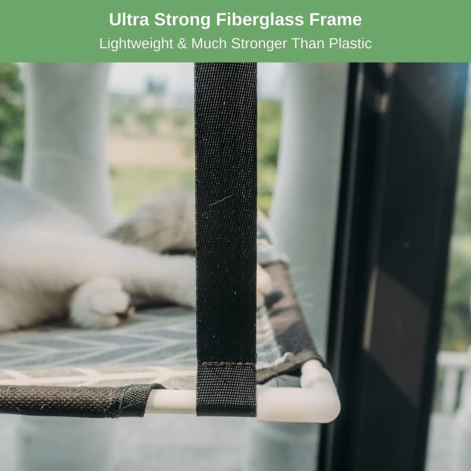 Window Perch Hammock for Cats - 44lb Limit