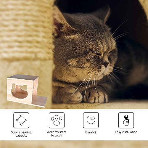 Wall-Mounted Cat Furniture with Houses, Shelves & More