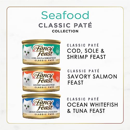 Fancy Feast Seafood Pate Variety Pack (24 cans)