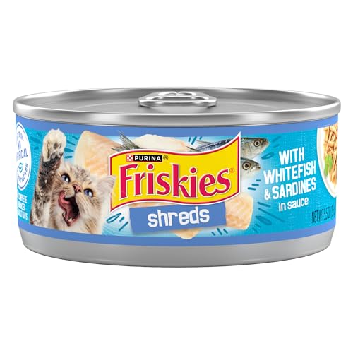 Friskies Shreds with Whitefish & Sardines - (24 Cans)