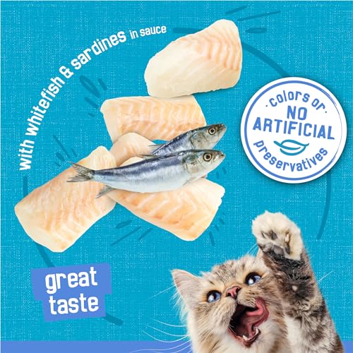 Friskies Shreds with Whitefish & Sardines - (24 Cans)