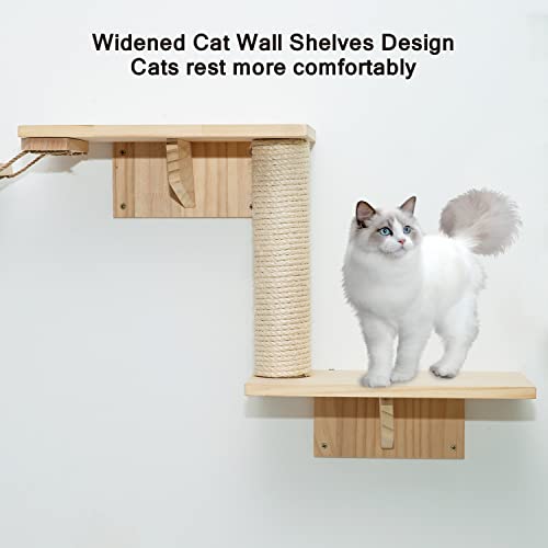 Wall-Mounted Cat Furniture Set with 5 Pieces