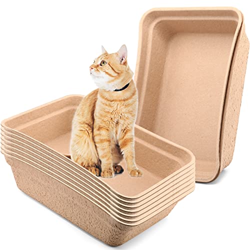 Portable 8-piece Cat Litter Tray Set