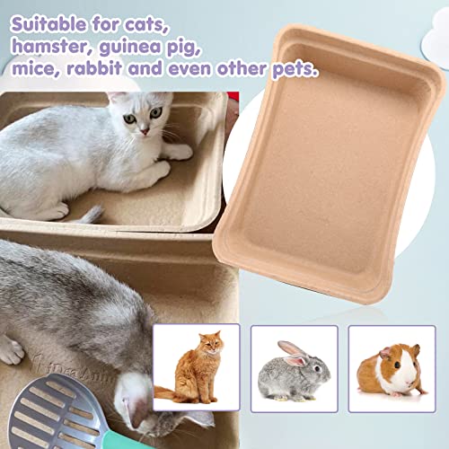 Portable 8-piece Cat Litter Tray Set