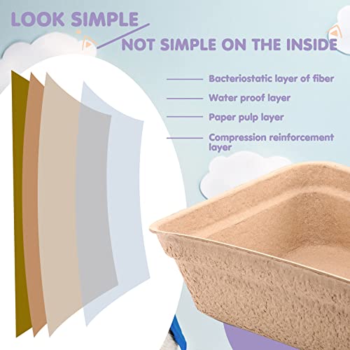 Portable 8-piece Cat Litter Tray Set