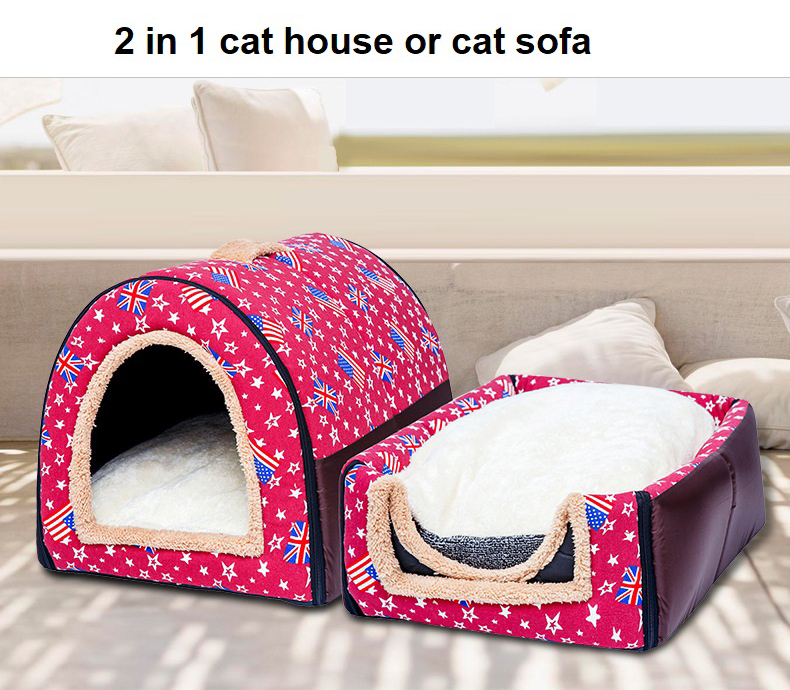 Removable Cushion 2-in-1 Cat Bed