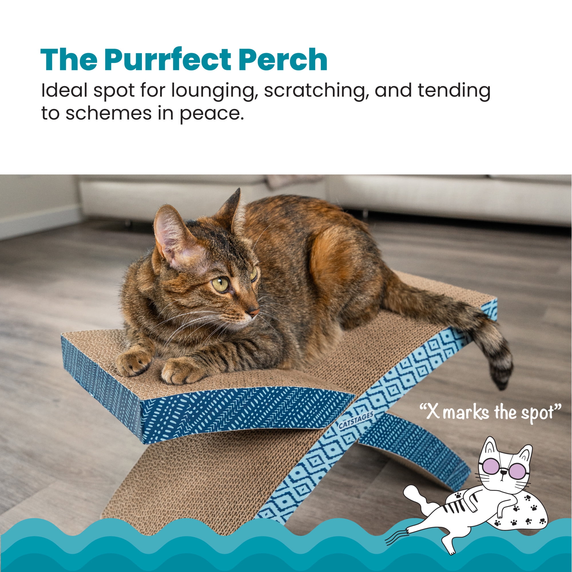 Petstages Scratch 'n Rest Cat Scratcher Cat Accessory