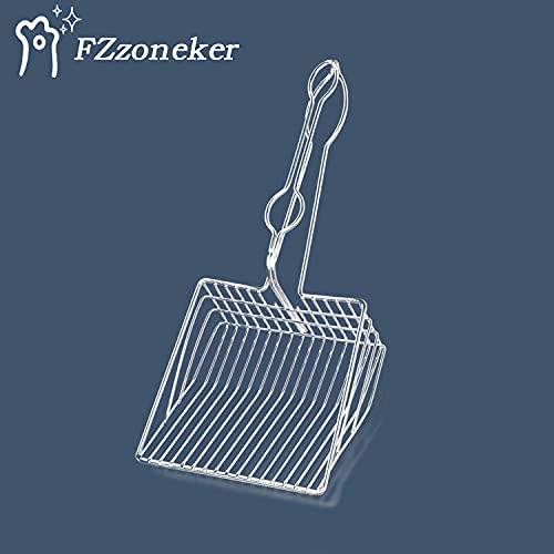 All-Metal Cat Litter Scoop with Long Handle