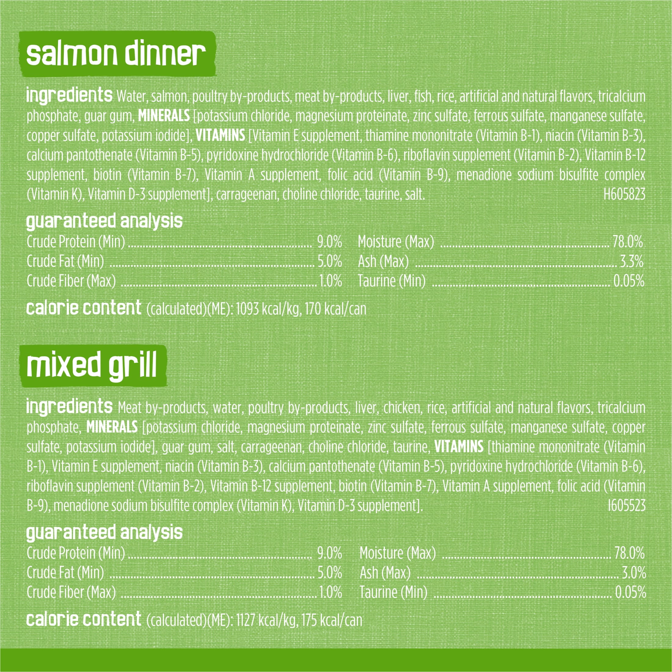 Variety Pack Pate: Salmon, Turkey, Grilled