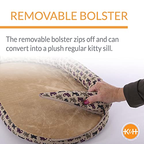 K&H Deluxe Cat Window Bed with Bolster